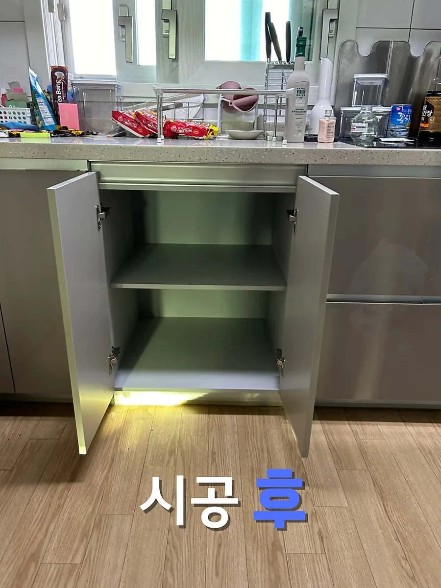 주방가구제작 시공 디테일 — 서울 마포구 상암동