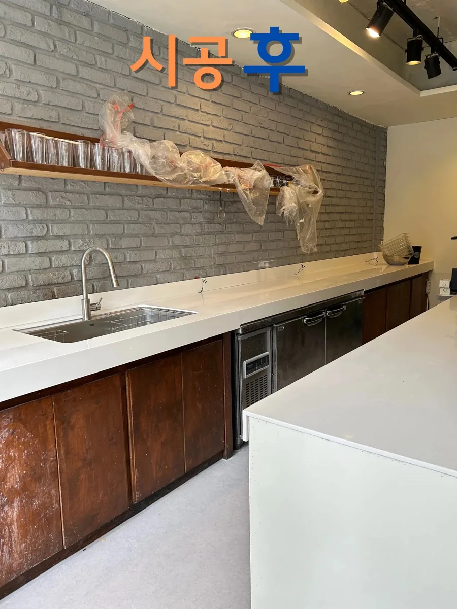 싱크대상판교체 시공 후 사례 2